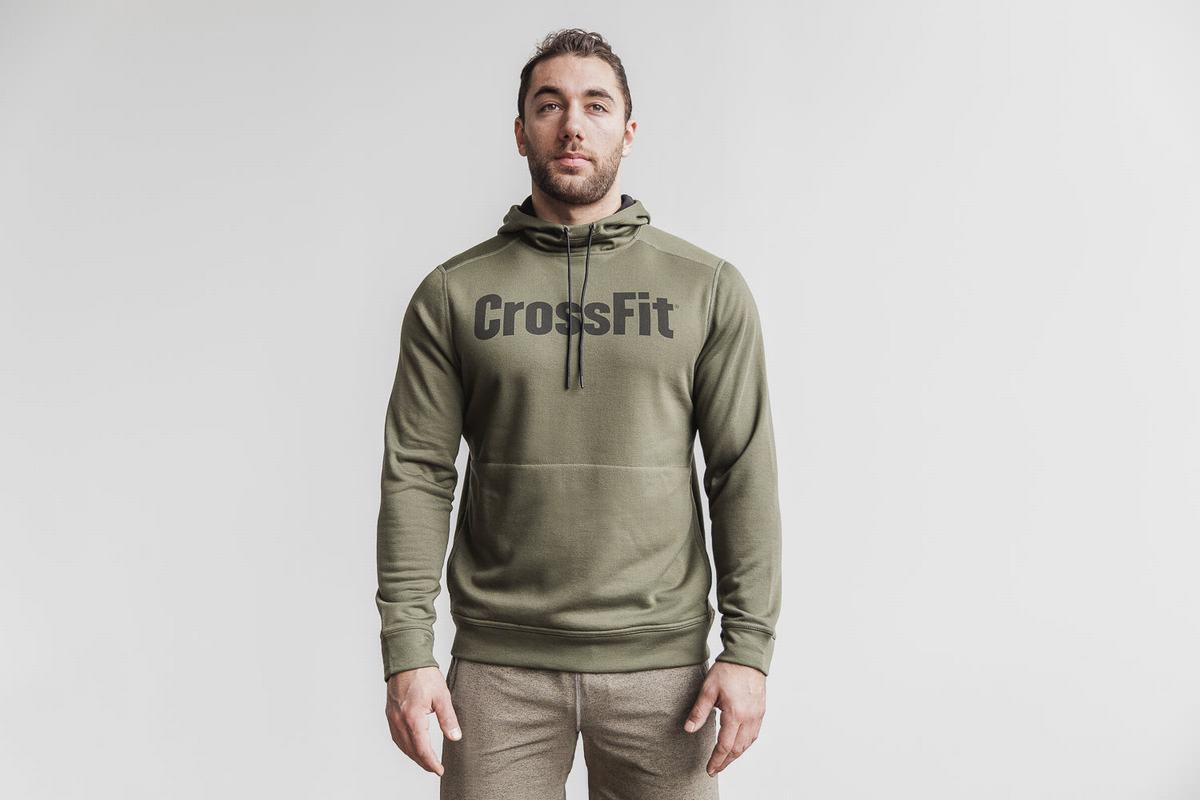 Nobull Crossfit® Men\'s Hoodie Green | Australia (AM7140)